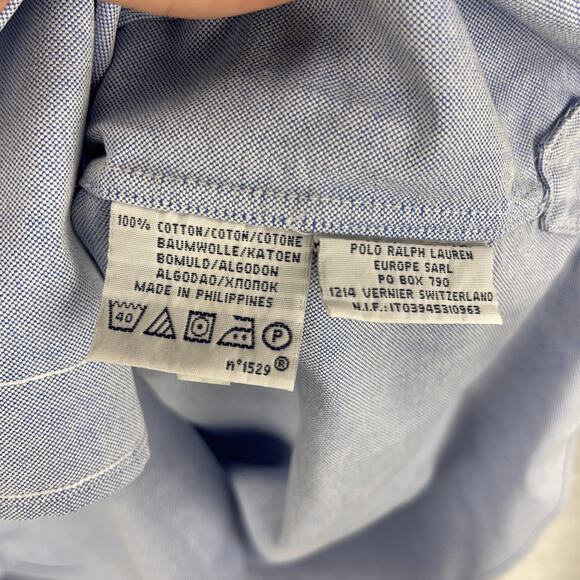 Ralph Lauren RLPC Lawn Tennis Long Sleeve Button Down Mens Large Blue - Picture 5 of 8